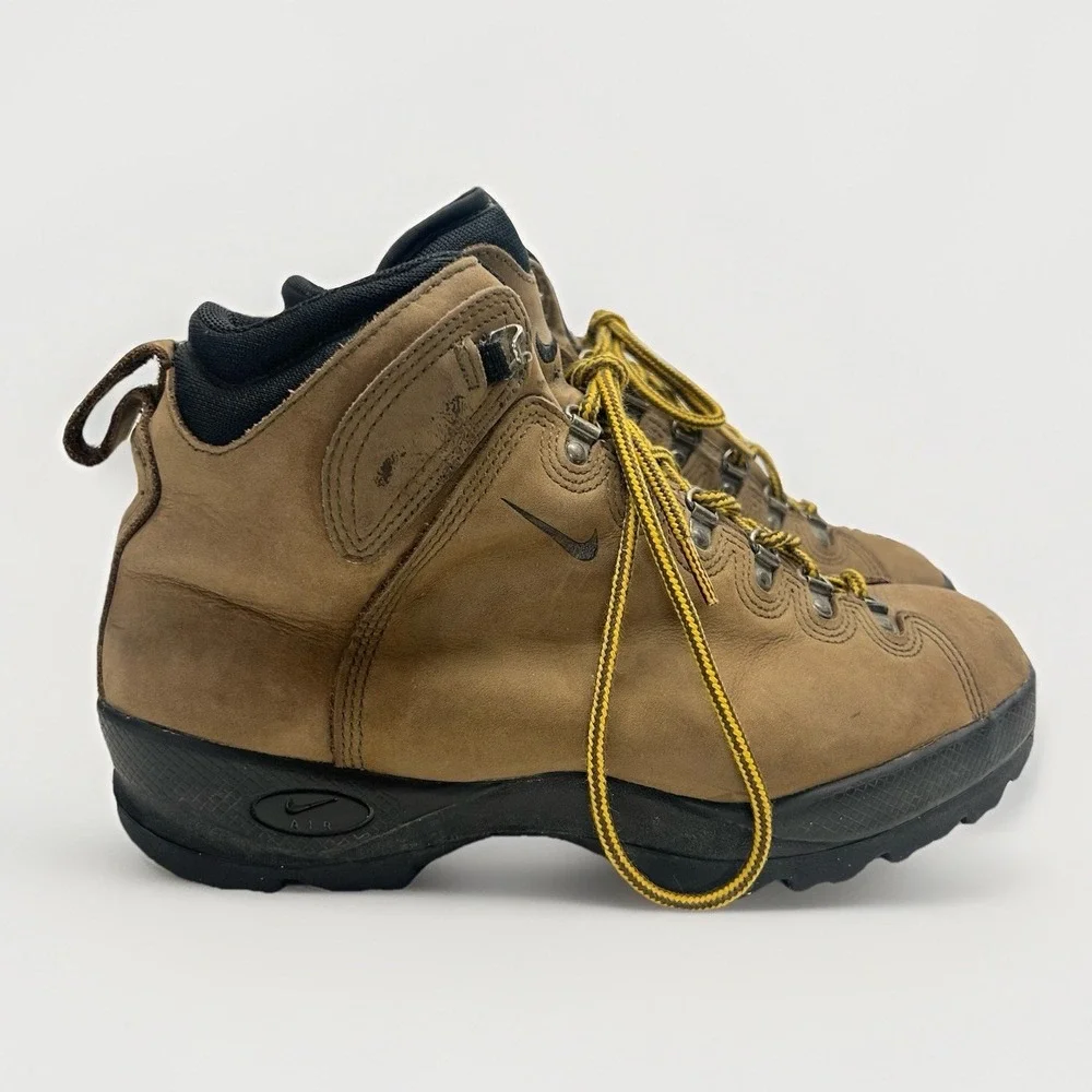 Nike ACG Air Hiking Boots Brown Leather Trail Outdoor Boots Men's Size 10 Y2K